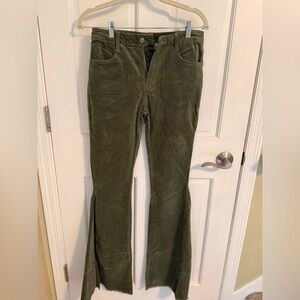 Olive Green‎ Flare & Wide Leg Jeans